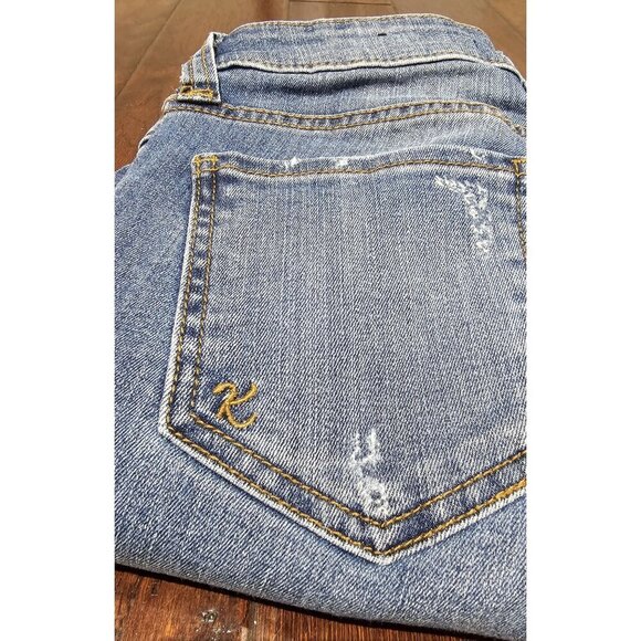 Kut From The Kloth Woman's Sz 2 (28x25 Measured ) Connie Distressed Ankle Jeans - Picture 8 of 9